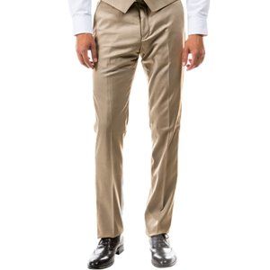 ZeGarie Tailored Fit Suit Separates Pants, Tan (Tailored to Move and Flex)